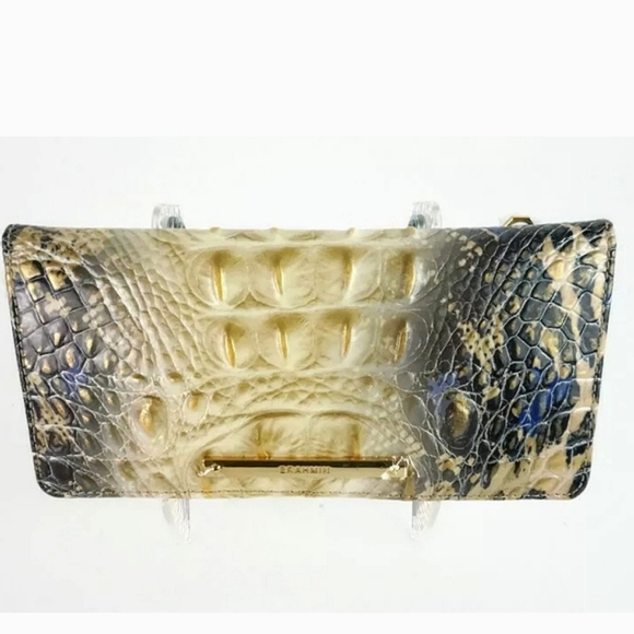 Brahmin 2 pcs Rare Duxbury Melbourne Satchel Purse Bag + Wallet NWT Italian - Picture 5 of 10